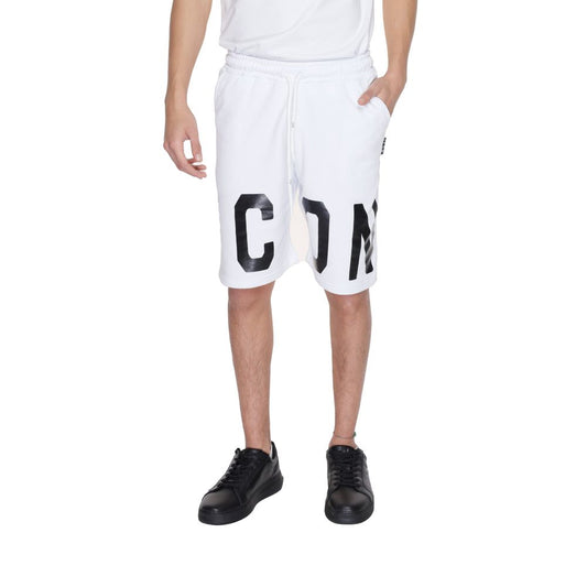 Icon White Cotton Bermuda Shorts Icon