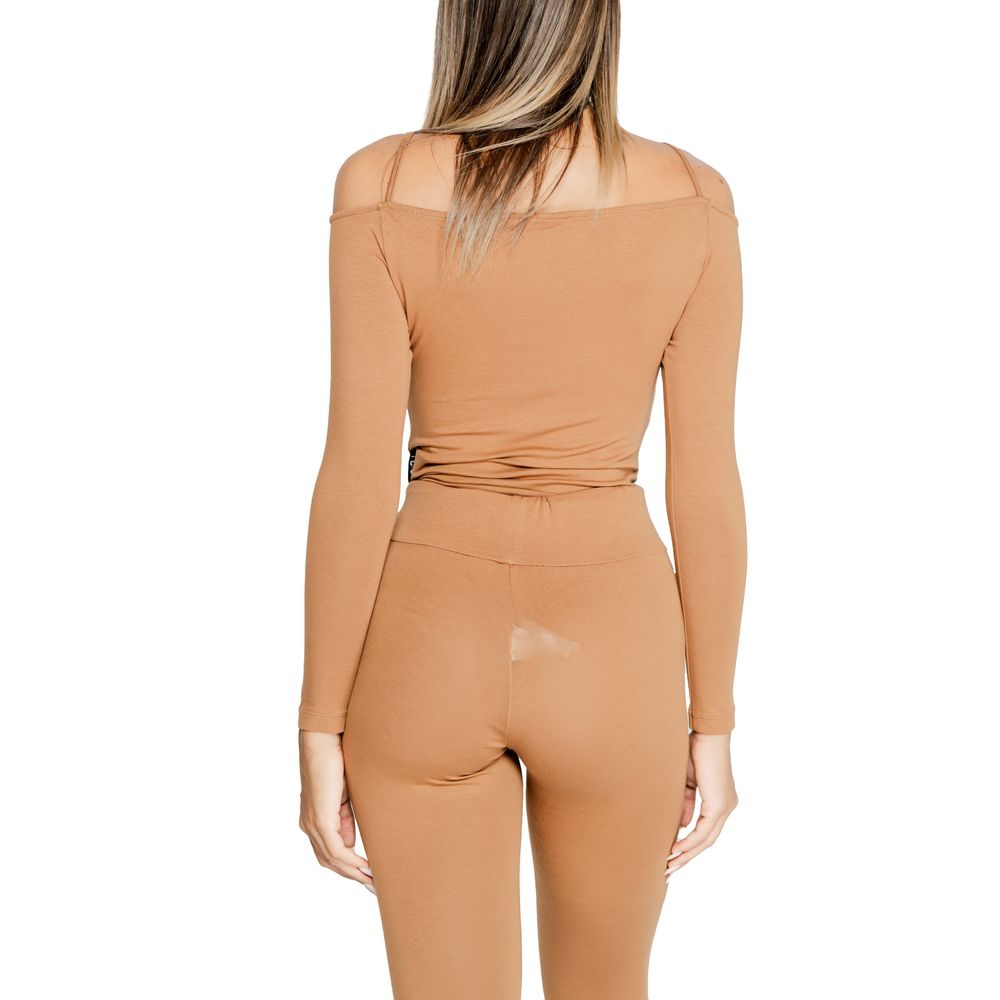 Icon Brown Cotton Bodysuit
