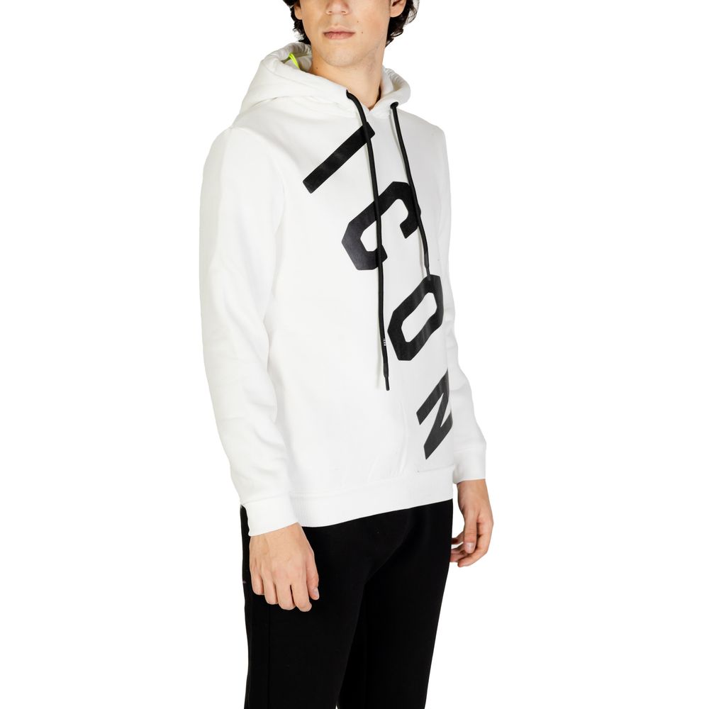 Icon White Cotton Hoody