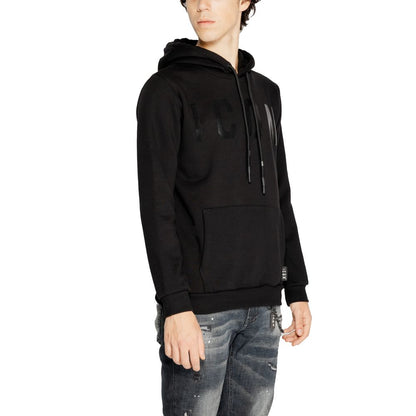 Icon Black Cotton Hoody