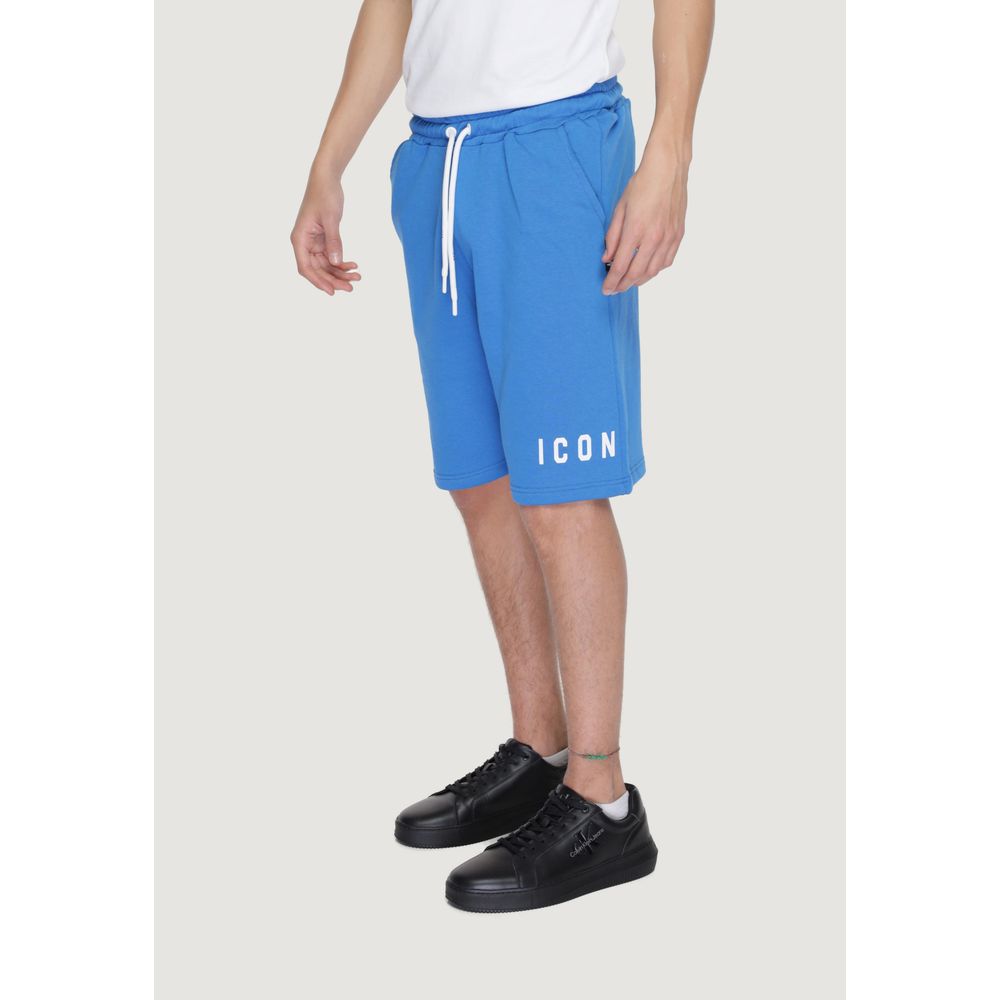Icon Blue Cotton Bermuda