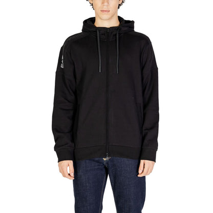 EA7 Emporio Armani Black Cotton Hoody