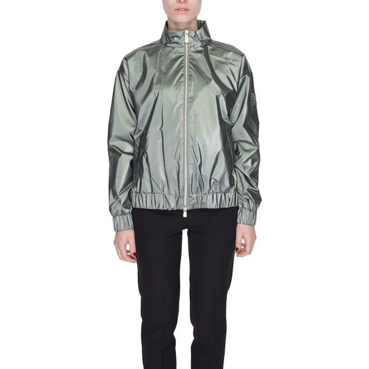 Suns Green Polyester Jackets & Coat