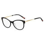 Missoni Black Acetate Frames, model MIS-0027-807 with black temples and acetate material, size 54/17/145 mm, for women.