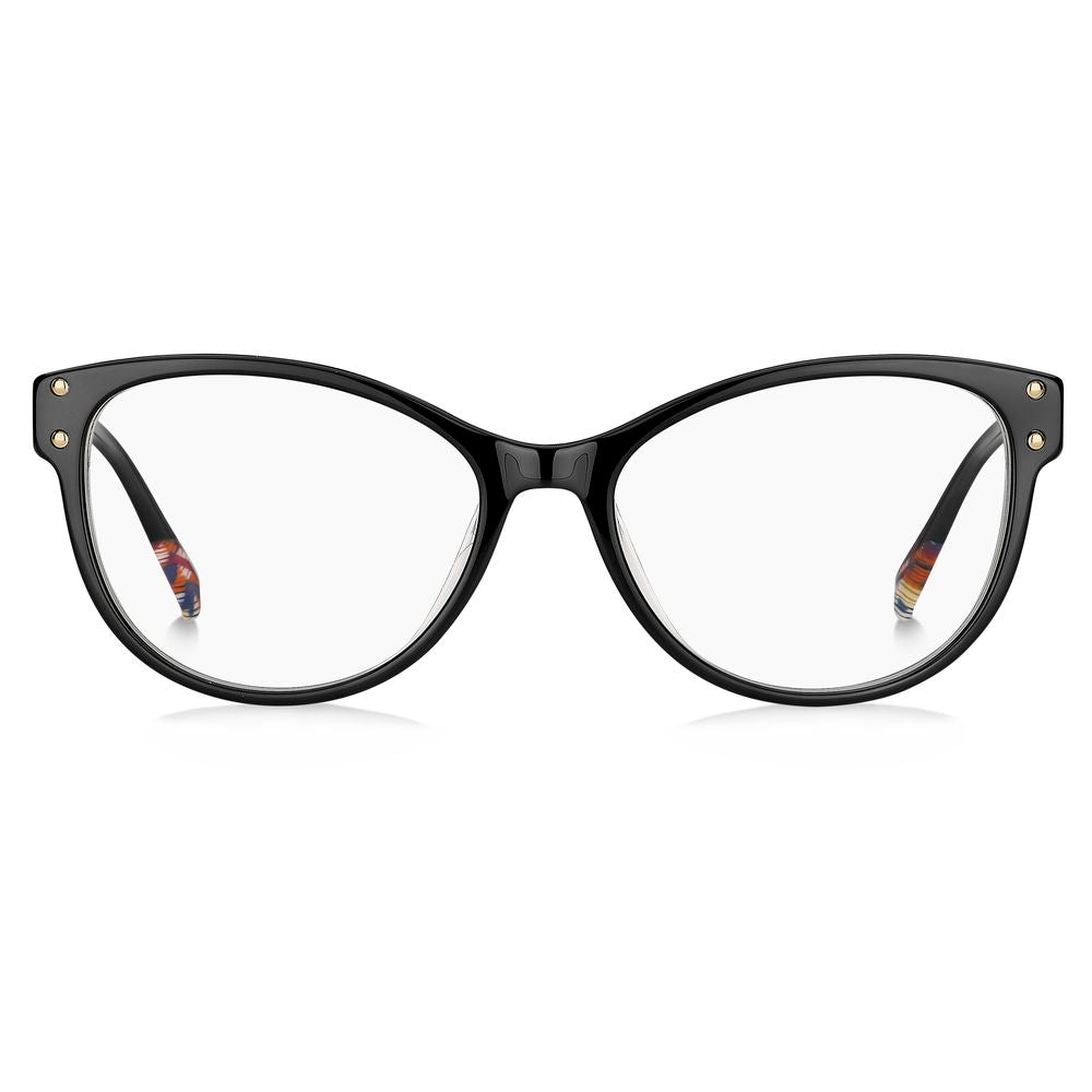 Missoni Black Acetate Frames - Women's glasses model MIS-0027-807 with 54/17/145mm measurements, elegant and stylish design.