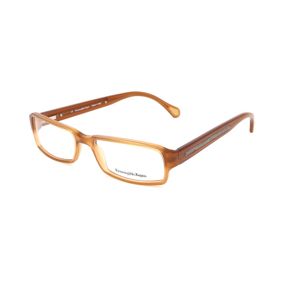 Ermenegildo Zegna Brown Plastic Glasses (Frames)