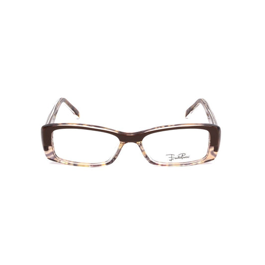 Emilio Pucci Brown Plastic Frames, chocolate color, stylish design with lens, bridge, and temple measurements 50/15/135 mm.