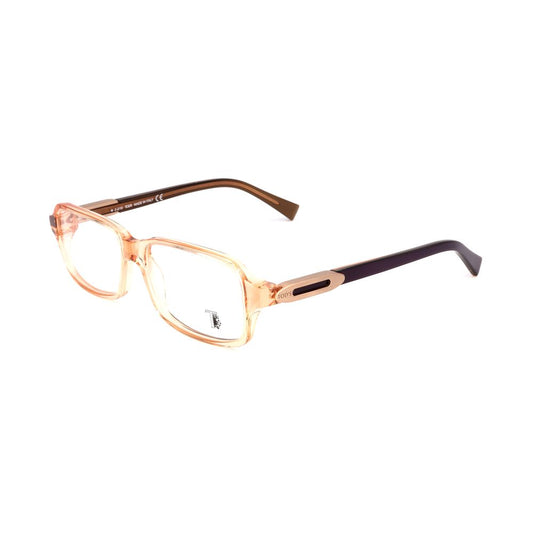 Alt Tag: Tod's Orange Acetate Frames, women's eyeglasses with 52mm lens, 15mm bridge, 135mm temple, stylish and modern design.