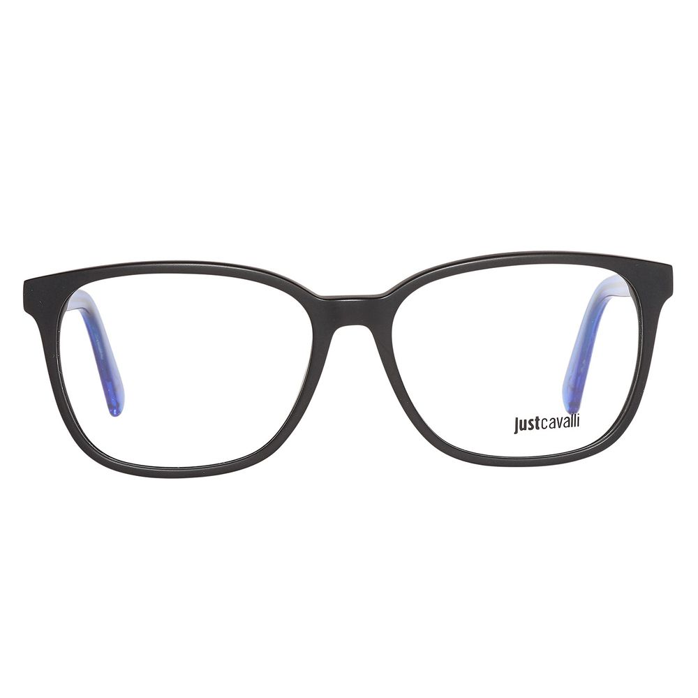 Just Cavalli Black Plastic Frames, unisex glasses JC0685-002-54, black color, lens width 54mm, bridge 15mm, temple 145mm.