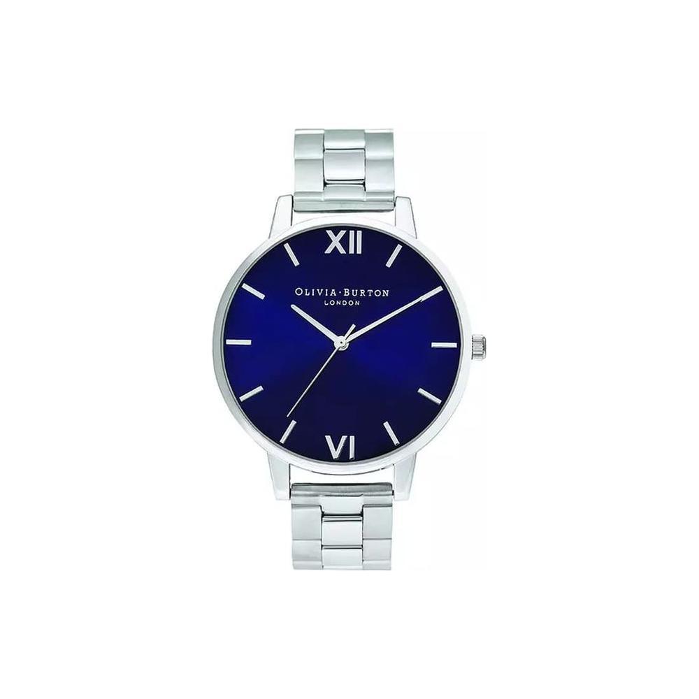 Olivia Burton Silver Stainless Steel Dress Watch