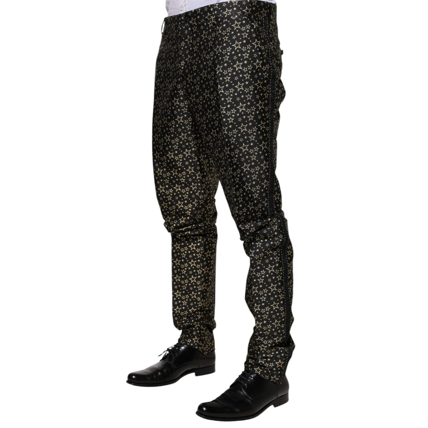 Dolce & Gabbana Black Stars Jacquard SICILIA 2 Piece Suit