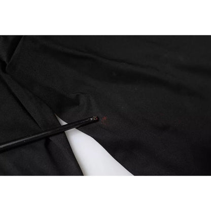 Dolce & Gabbana Black Cotton Stretch Skinny Men Dress Pants