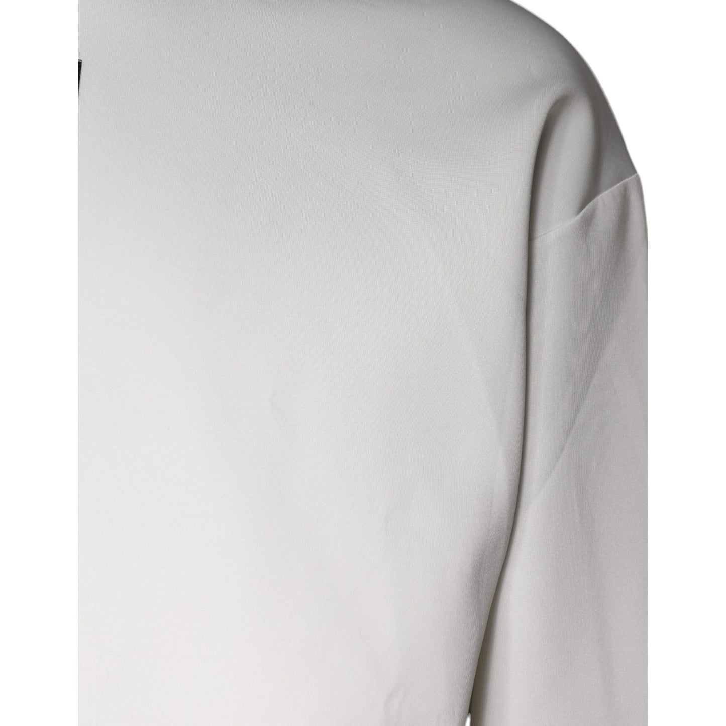 Dolce & Gabbana White D&G Logo Hooded Men Sweatshirt Sweater