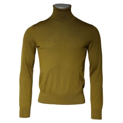 Dolce & Gabbana Brown Cashmere Turtleneck Pullover Sweater