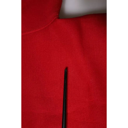 Dolce & Gabbana Maroon DG Logo Cotton Men Sweatshirt Sweater