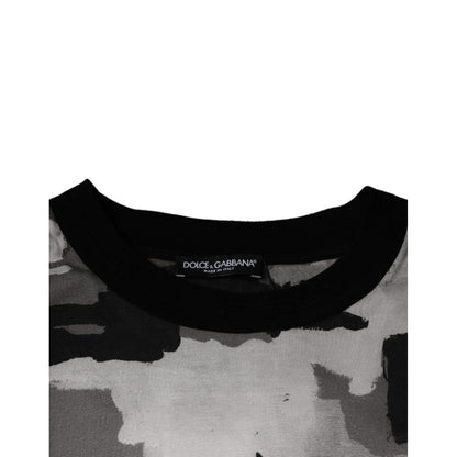 Dolce & Gabbana Multicolor Camouflage Cotton Crewneck T-shirt