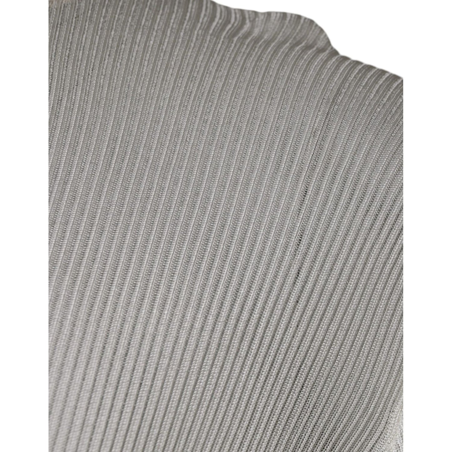 Dolce & Gabbana White Long Sleeve Turtleneck Men Pullover Sweater