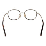 Max Mara Brown Women Glasses Frame, metal full-rim with demo plastic lenses, classic round style