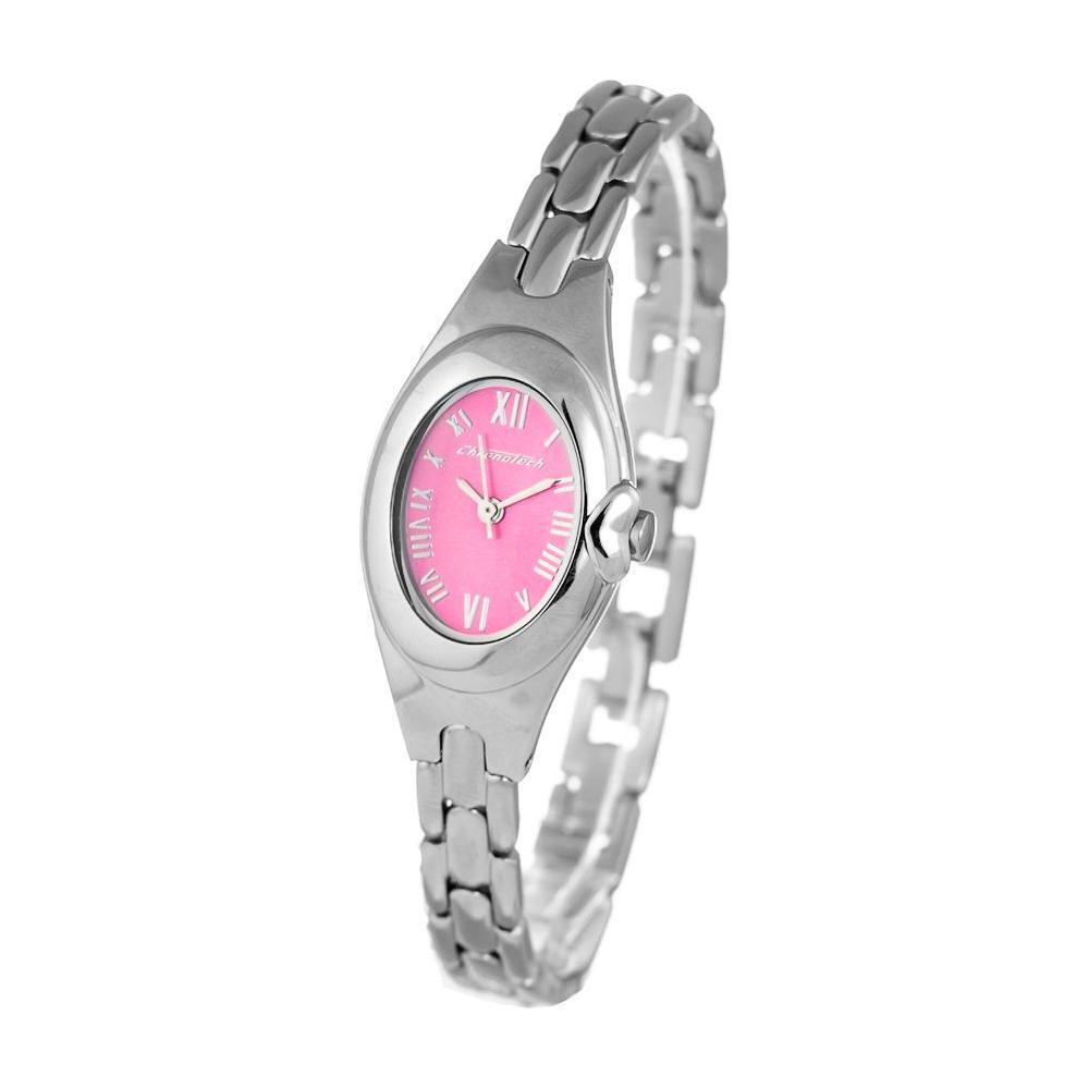 Chronotech Silver Stainless Steel Dress Watch