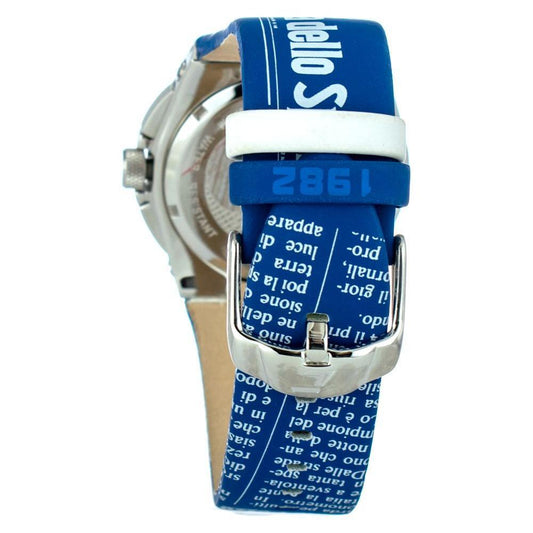 Chronotech Blue Leather Watch