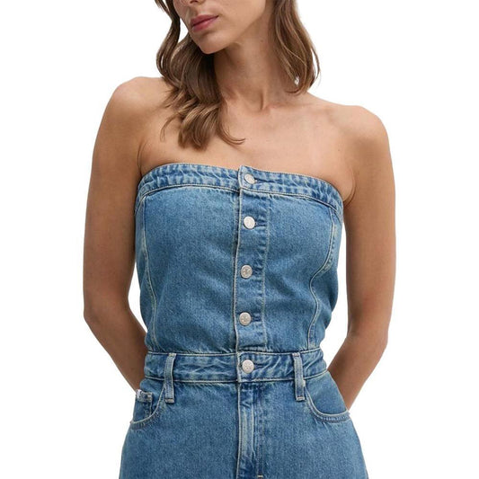 Calvin Klein Jeans Blue Cotton Long CA-14565000176-IT40|S