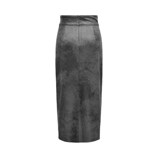 Only Only Gray Artificial Leather Skirt ON-15562700136-IT40|S 1728,71956299936,Clothing,Gray,IT40|S,New with tags,Only,Skirts - Women - Clothing,Women,Women - Clothing