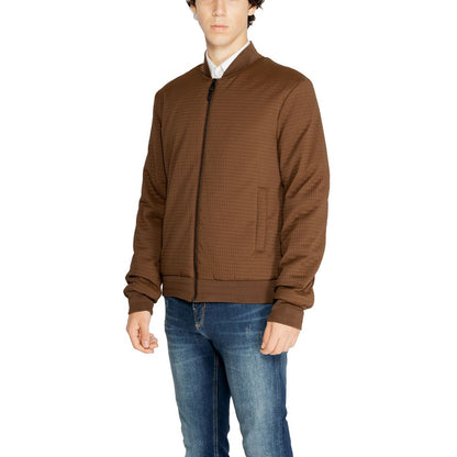 Antony Morato Brown Polyester Jackets & Coat