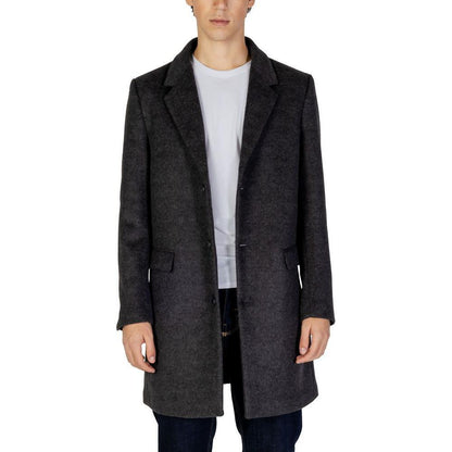 Antony Morato Gray Polyester Coat