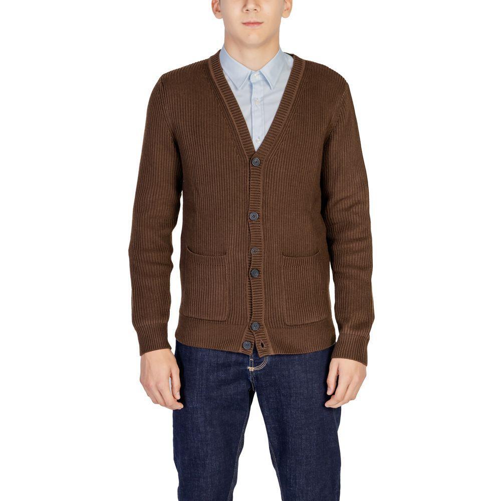 Antony Morato Brown Polyester Cardigan AN-14638900140-IT48 | L
