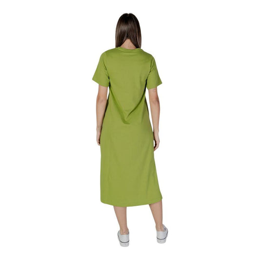 B.Young Green Cotton Midi
