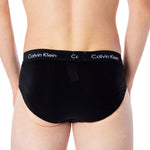 Back view of Calvin Klein Underwear Blue Cotton Underwear showing waistband