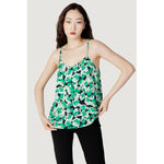 Jacqueline De Yong Green Cotton Tank Top JA-8899800148-IT38|XS