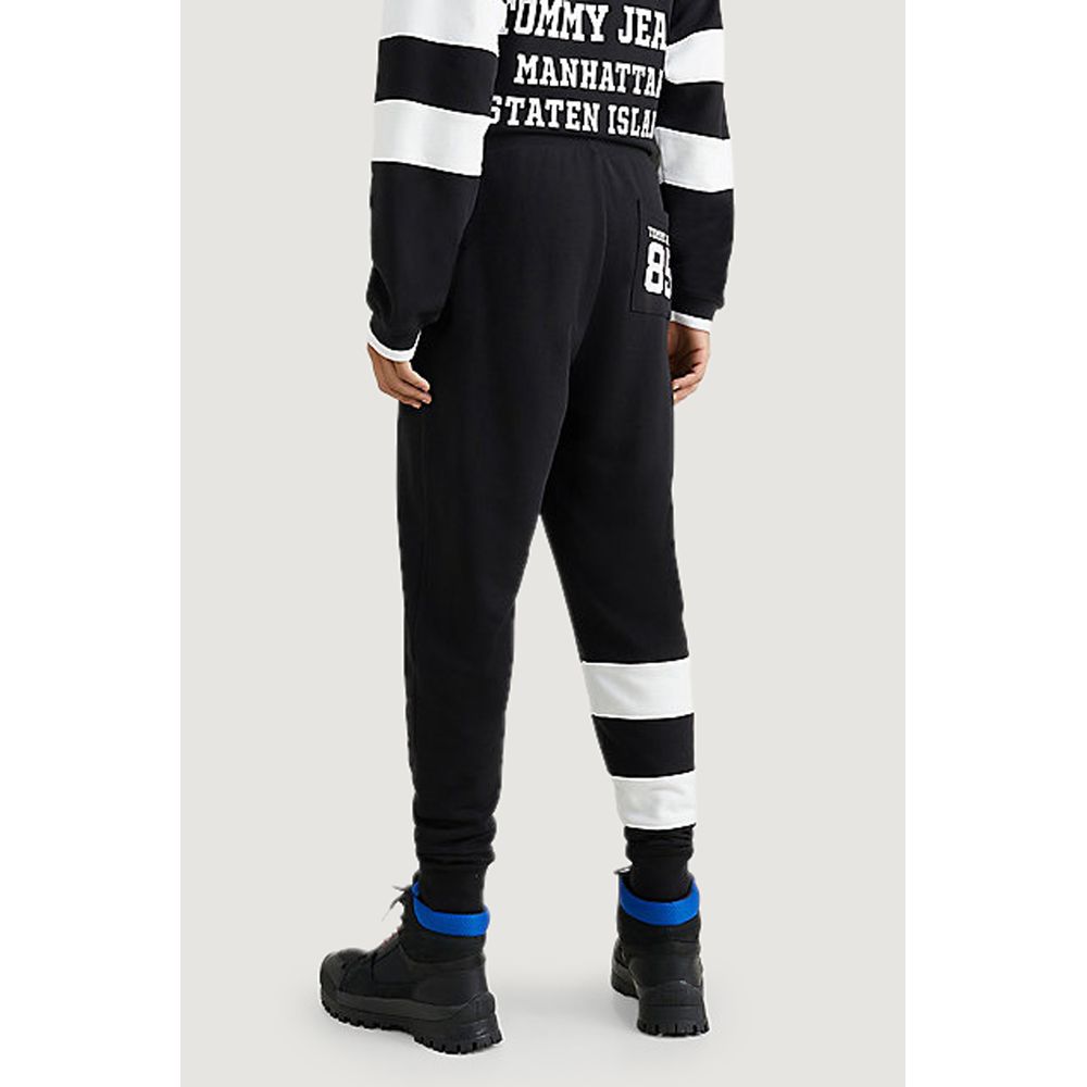 Tommy Hilfiger Jeans Black Cotton Joggers Workout Pant
