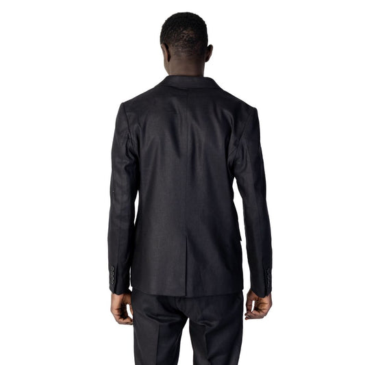 Antony Morato Black Linen Blazer AN-10253200009-IT46 | S