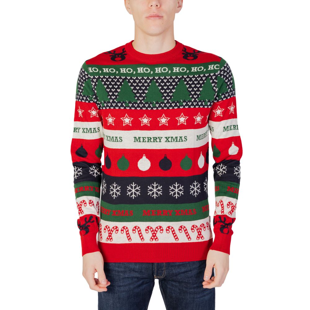 Only & Sons Red Cotton Sweatshirt