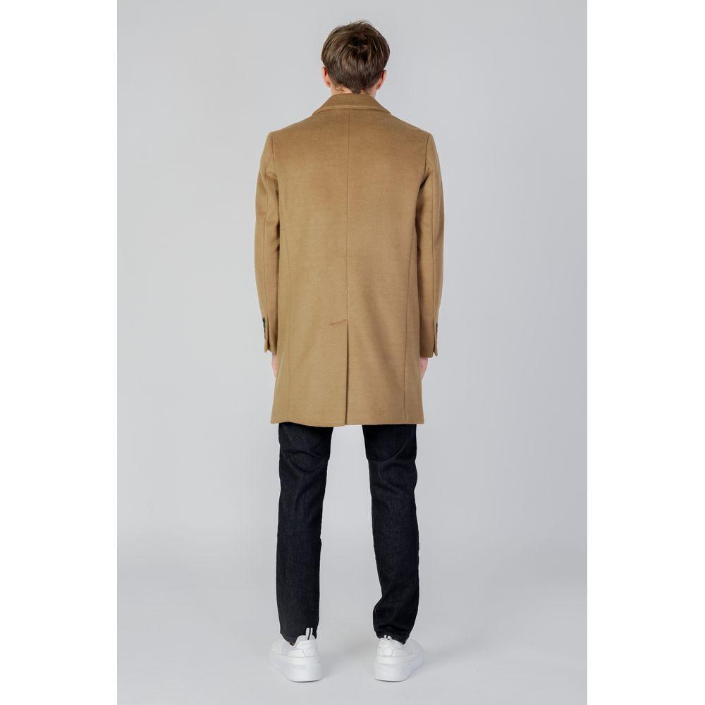 Antony Morato Beige Polyester Coat AN-11849000309-IT54 | XXL