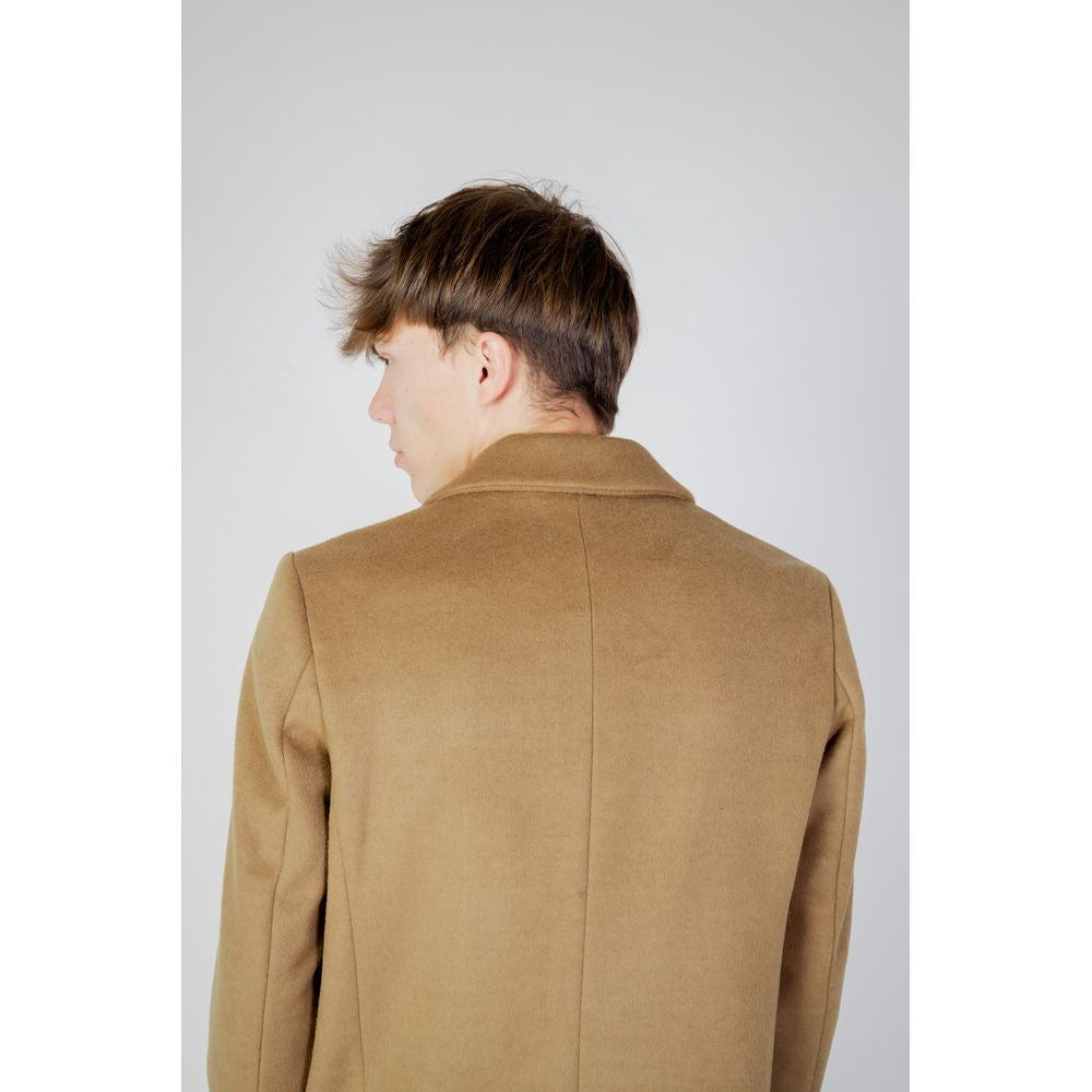 Antony Morato Beige Polyester Coat AN-11849000309-IT54 | XXL