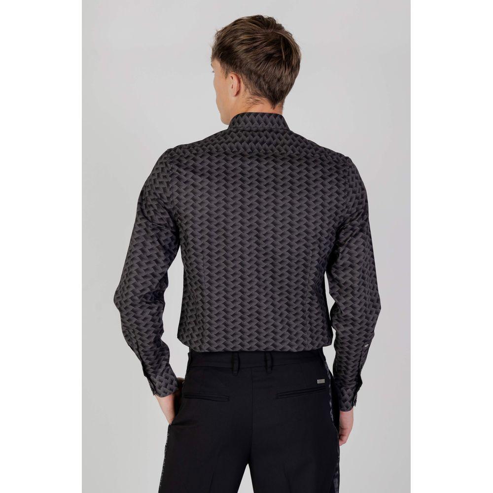 Antony Morato Gray Cotton Shirt AN-11851100136-IT44 | XS