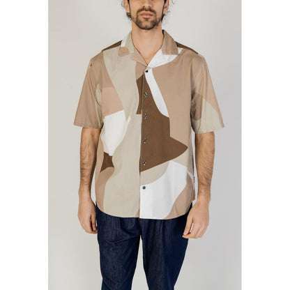 Only & Sons Brown Cotton Shortsleeve