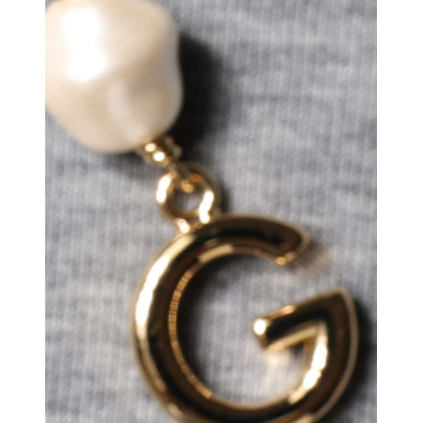 Dolce & Gabbana Gray Cotton Blend Embellished Tee T-shirt