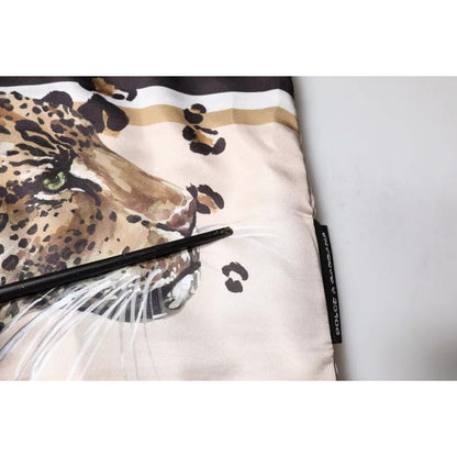 Dolce & Gabbana Black Leopard Cotton Short Sleeves T-shirt