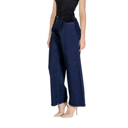 ICHI Blue Cotton Pant