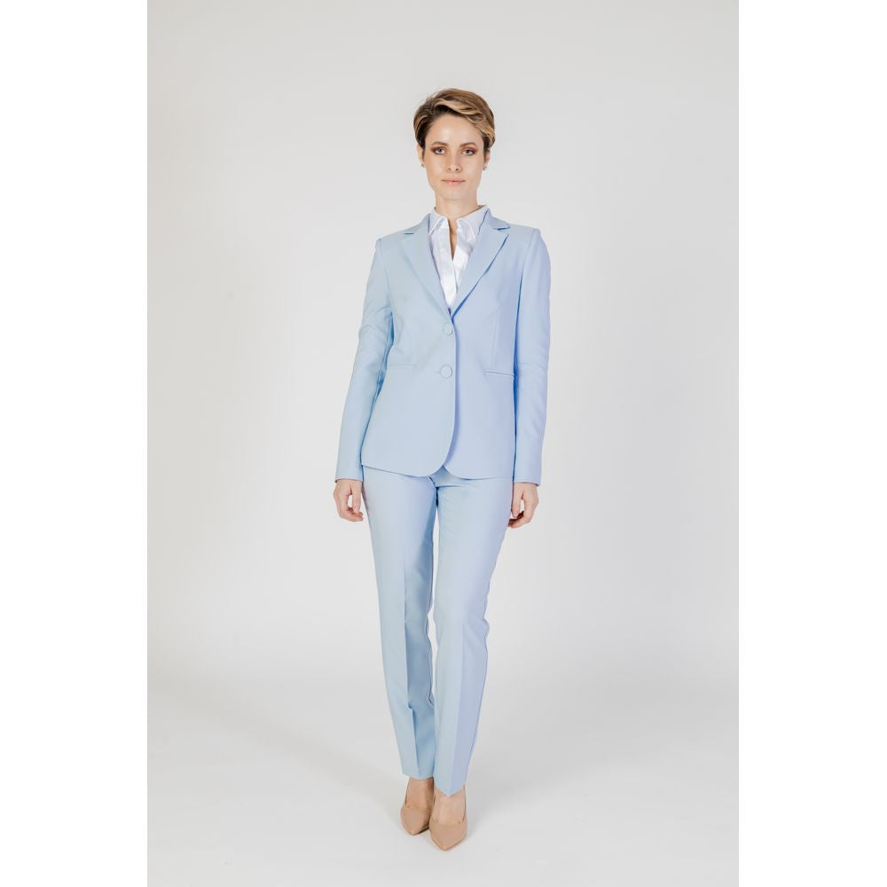 Sandro Ferrone Blue Polyester Pant