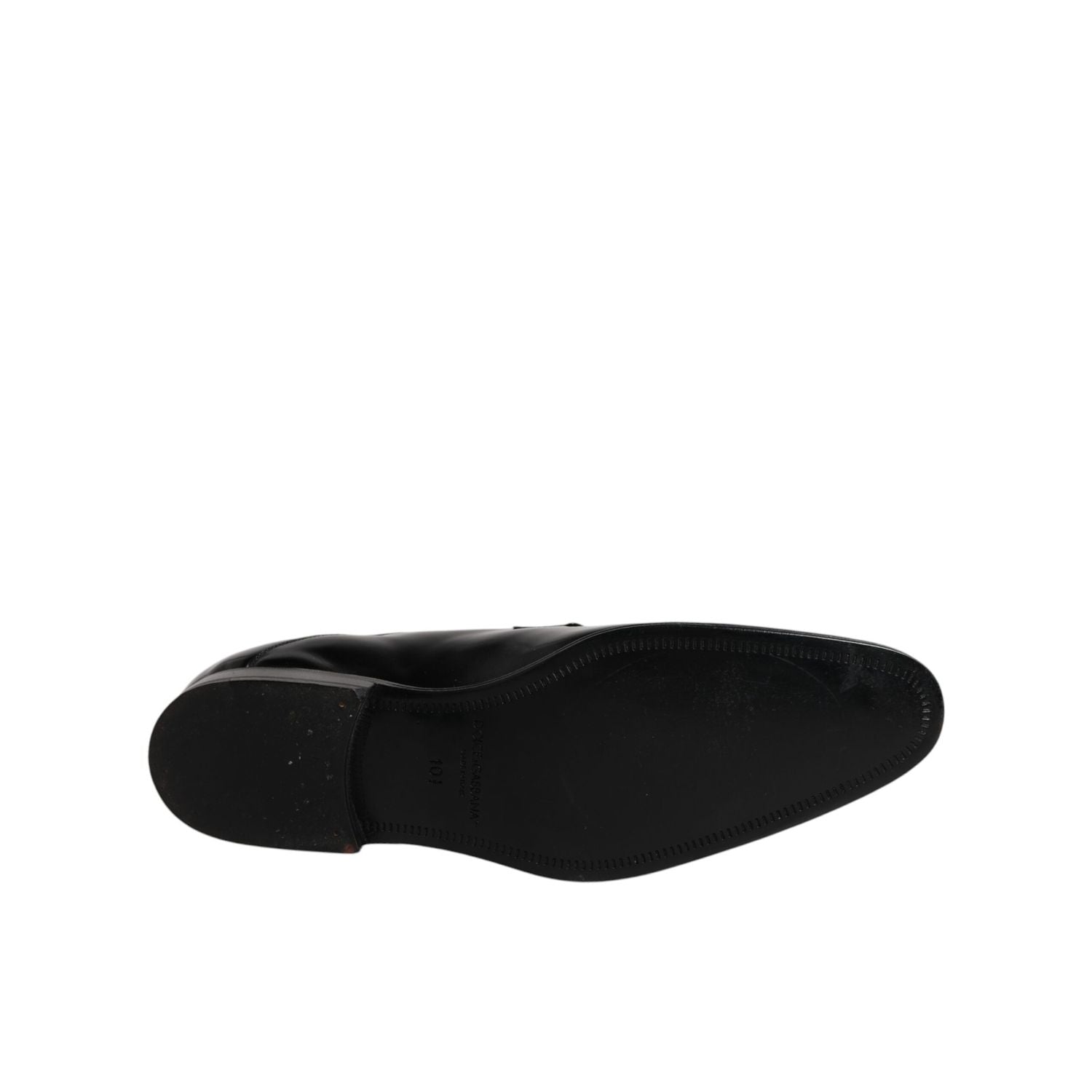 Dolce & Gabbana Black Leather Lace Up Derby Formal Shoes