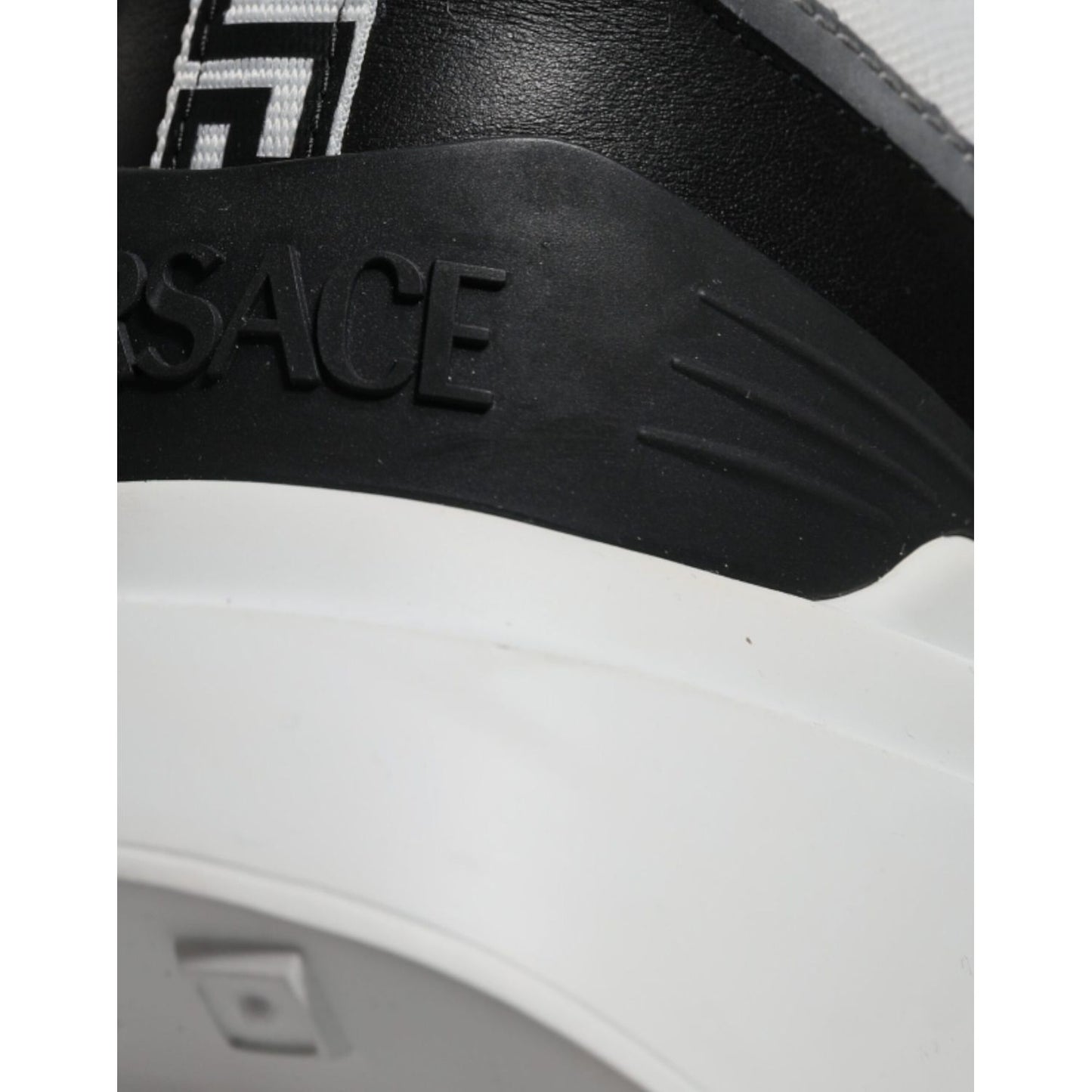 Versace Multicolor Canvas Quad Fabric Medusa Low Top Sneakers Shoes