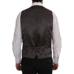 Dolce & Gabbana Gray STAFF Cotton Striped Vest SIG60345-1