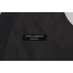 Dolce & Gabbana Gray STAFF Cotton Striped Vest SIG60345-1
