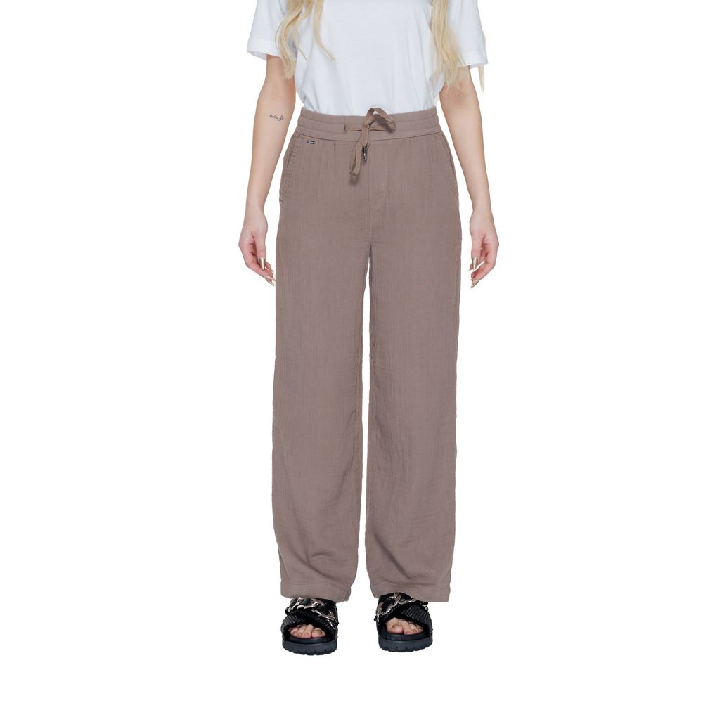 Street One Brown Cotton Pant