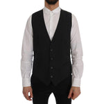 Dolce & Gabbana Gray STAFF Cotton Striped Vest SIG60354-1