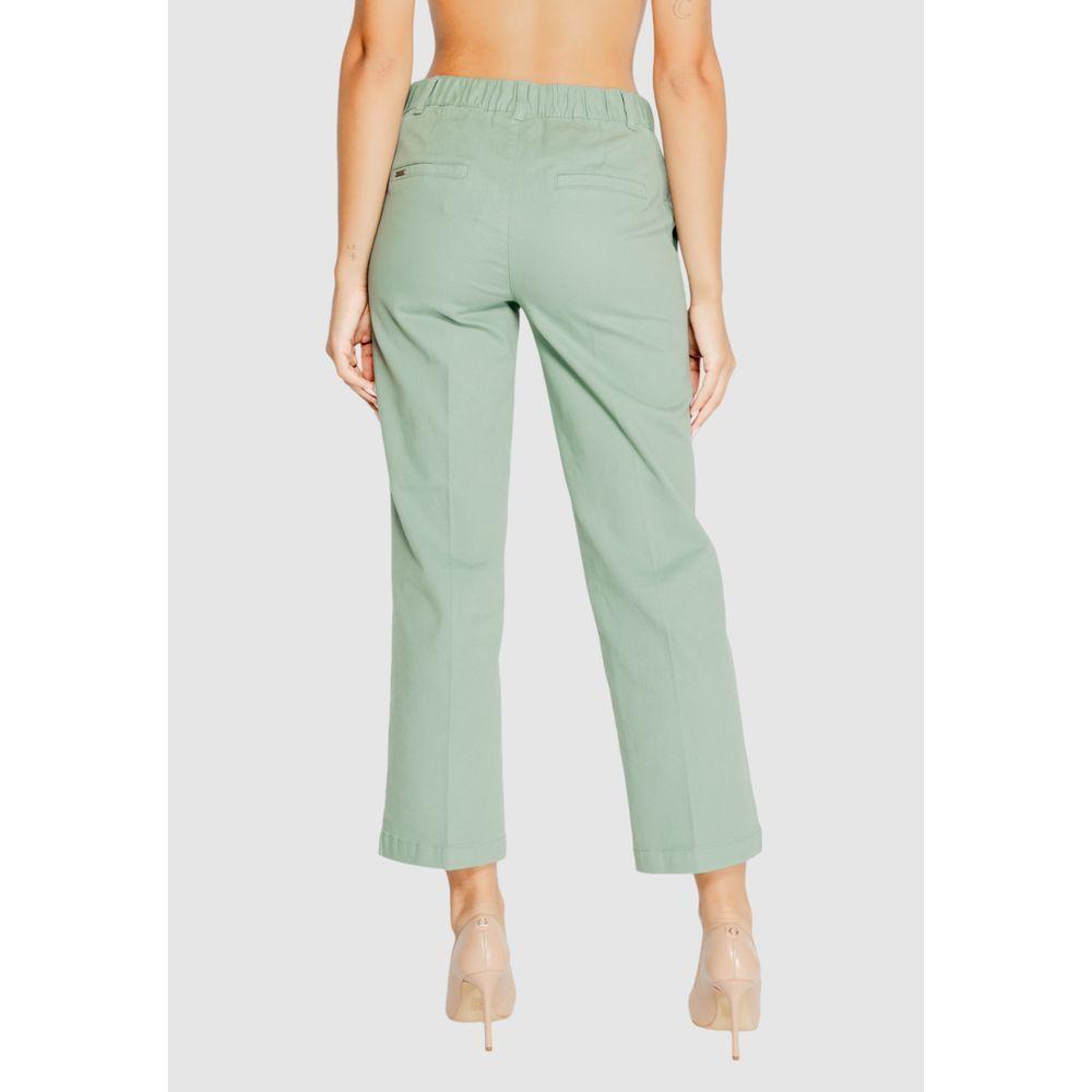 Street One Turquoise Cotton Pant ST-15192202561-W36 | L28